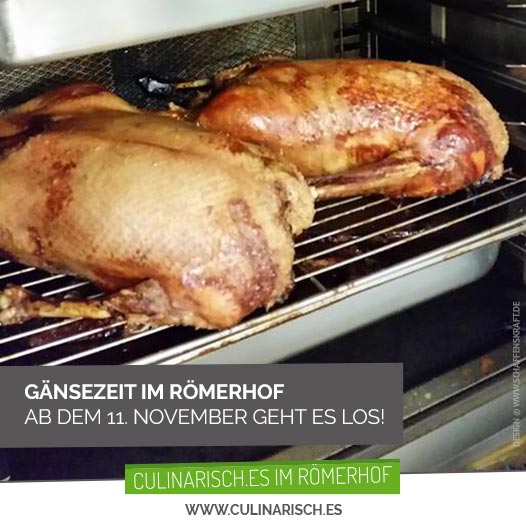 Entfällt: Gänsezeit im Römerhof <br/>ab dem 11. November geht es los!