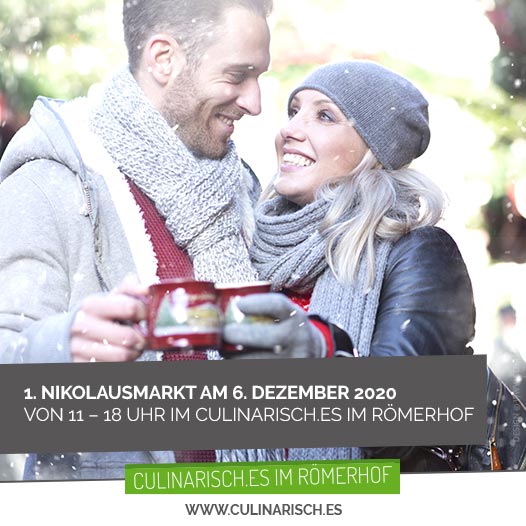 Entfällt: 1. Nikolausmarkt am 6. Dezember 2020 von 11 – 18 Uhr im culinarisch.es im Römerhof